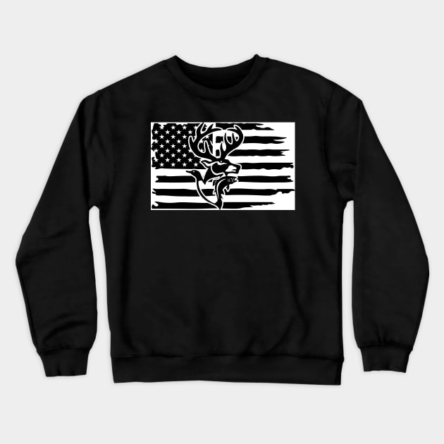 Hunting flag shirt Crewneck Sweatshirt by Red Bayou